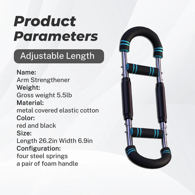 Arm Trainer Strengthen Chest and Arm Muscles Men'S Fitness Trainer Detachable Adjustable Resistance Portable Home Fitness Equipment