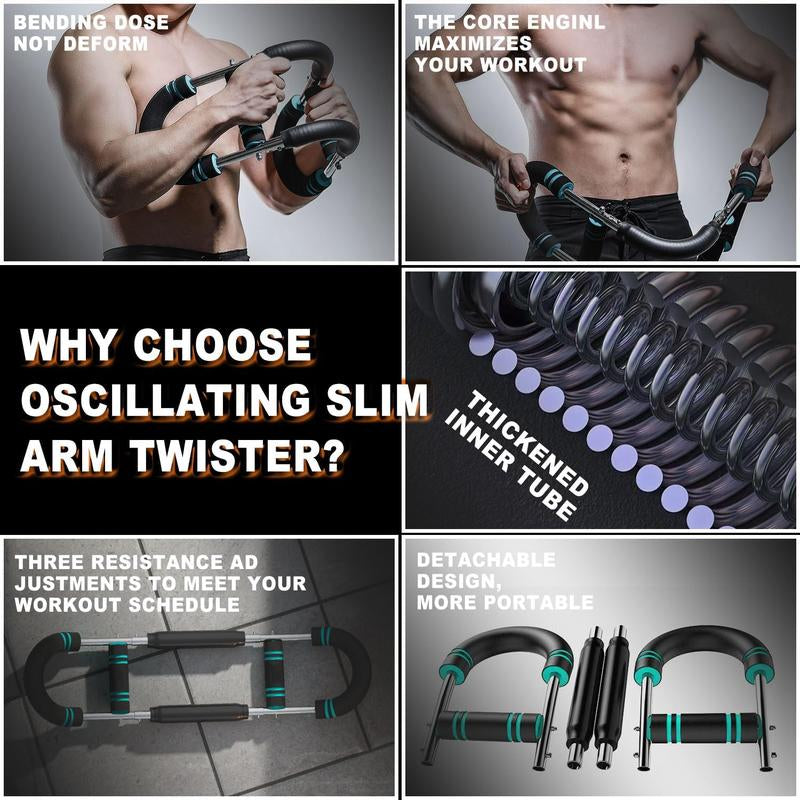 Arm Trainer Strengthen Chest and Arm Muscles Men'S Fitness Trainer Detachable Adjustable Resistance Portable Home Fitness Equipment