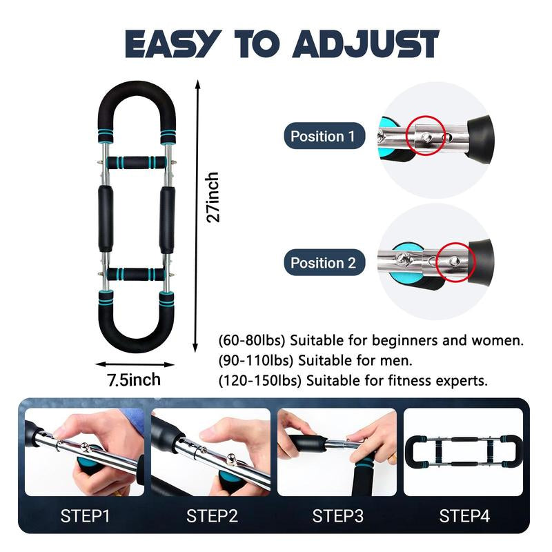 Arm Trainer Strengthen Chest and Arm Muscles Men'S Fitness Trainer Detachable Adjustable Resistance Portable Home Fitness Equipment
