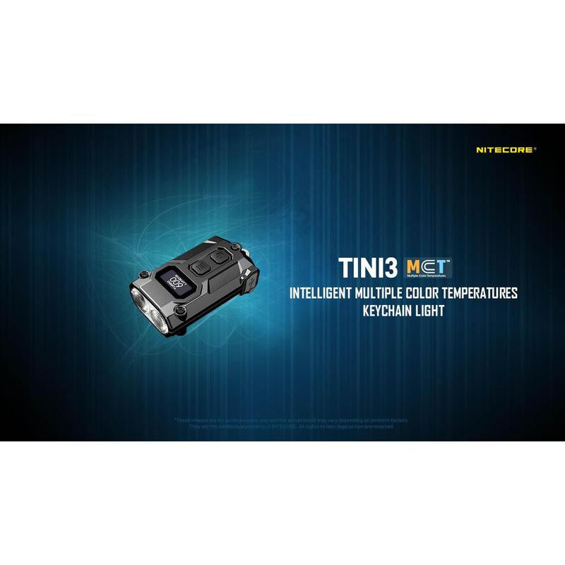 Nitecore TINI 3 600 Lumen Multi-Color Rechargeable Keychain Flashlight