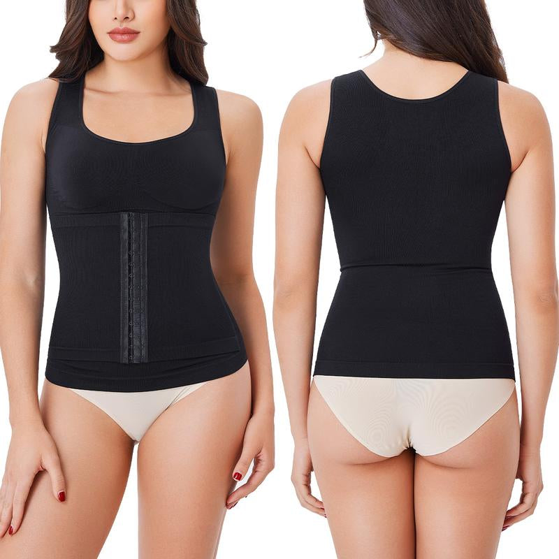 Fitness Belt Corset Camisole with Built in Bra Abdominal Support Tank Top