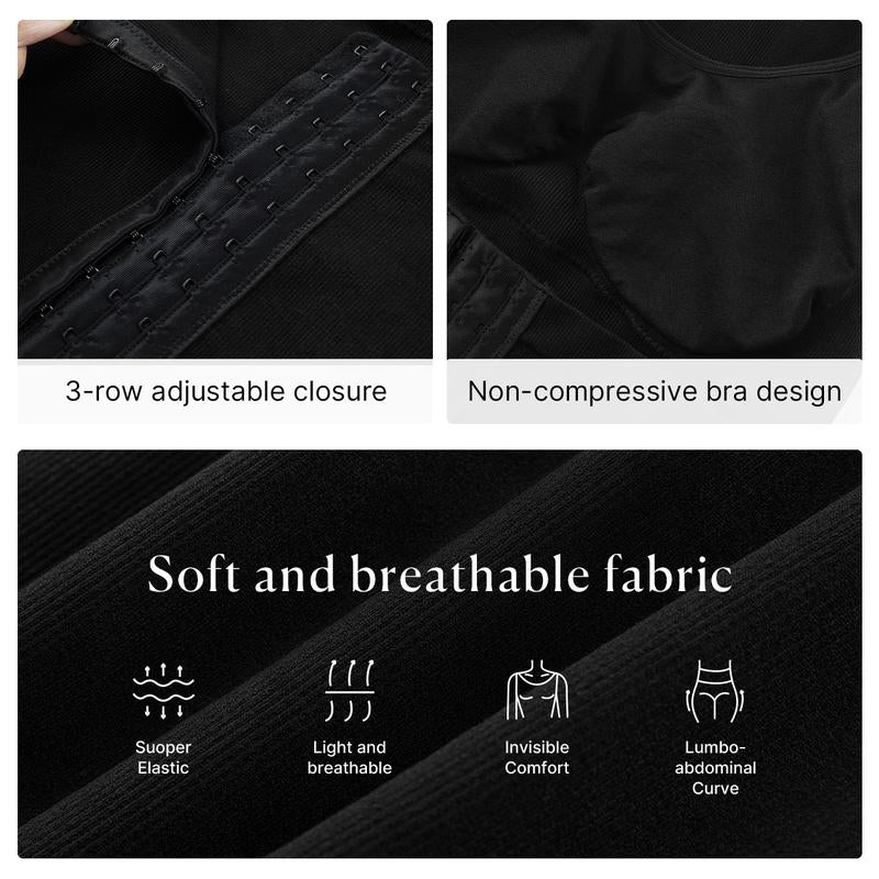 Fitness Belt Corset Camisole with Built in Bra Abdominal Support Tank Top